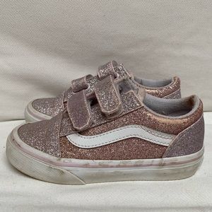 Girls 8.5 rose glitter vans